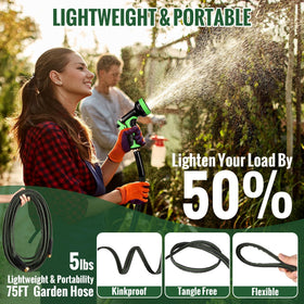 Yeenuo garden hose weather-resistant flexibility for year-round watering.