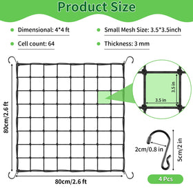 Yeestone scrog net hooks securely fix the net to grow tents and frames.