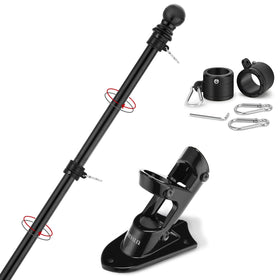 Yeesun flag pole 6ft ready for porch display with sturdy stainless steel construction