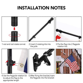 Yeesun porch garage display kit ideal for patriotic or decorative flags.