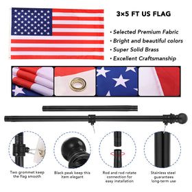 Yeesun swivel-ring anti-tangle design prevents flag tangling during windy days.