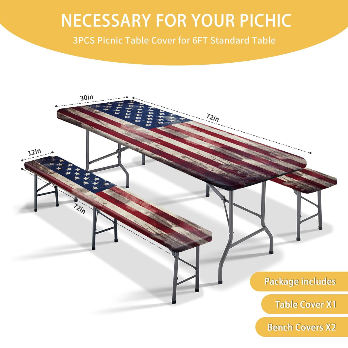 YEYE JUICE bench covers pair to protect seating on camping trips.