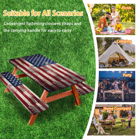 YEYE JUICE reusable camping table cloth for multiple trips.