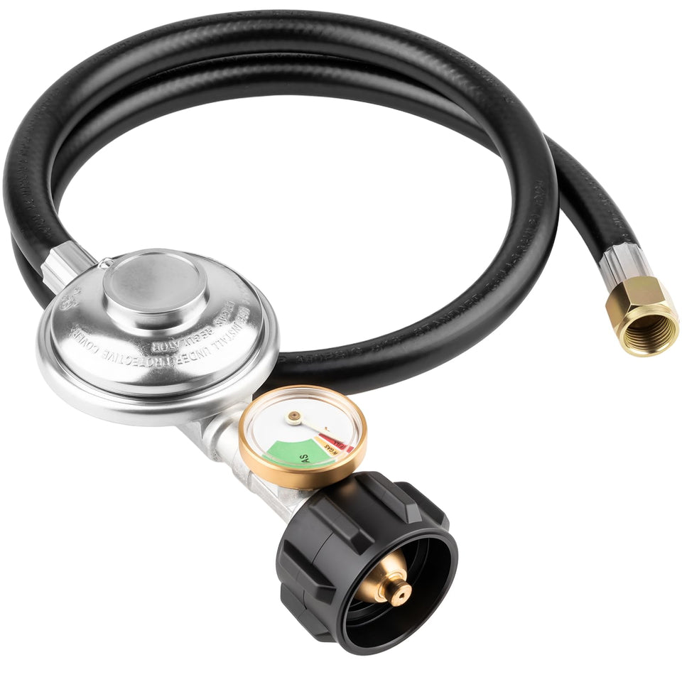 YEYETUO propane regulator with brass construction for durable outdoor use
