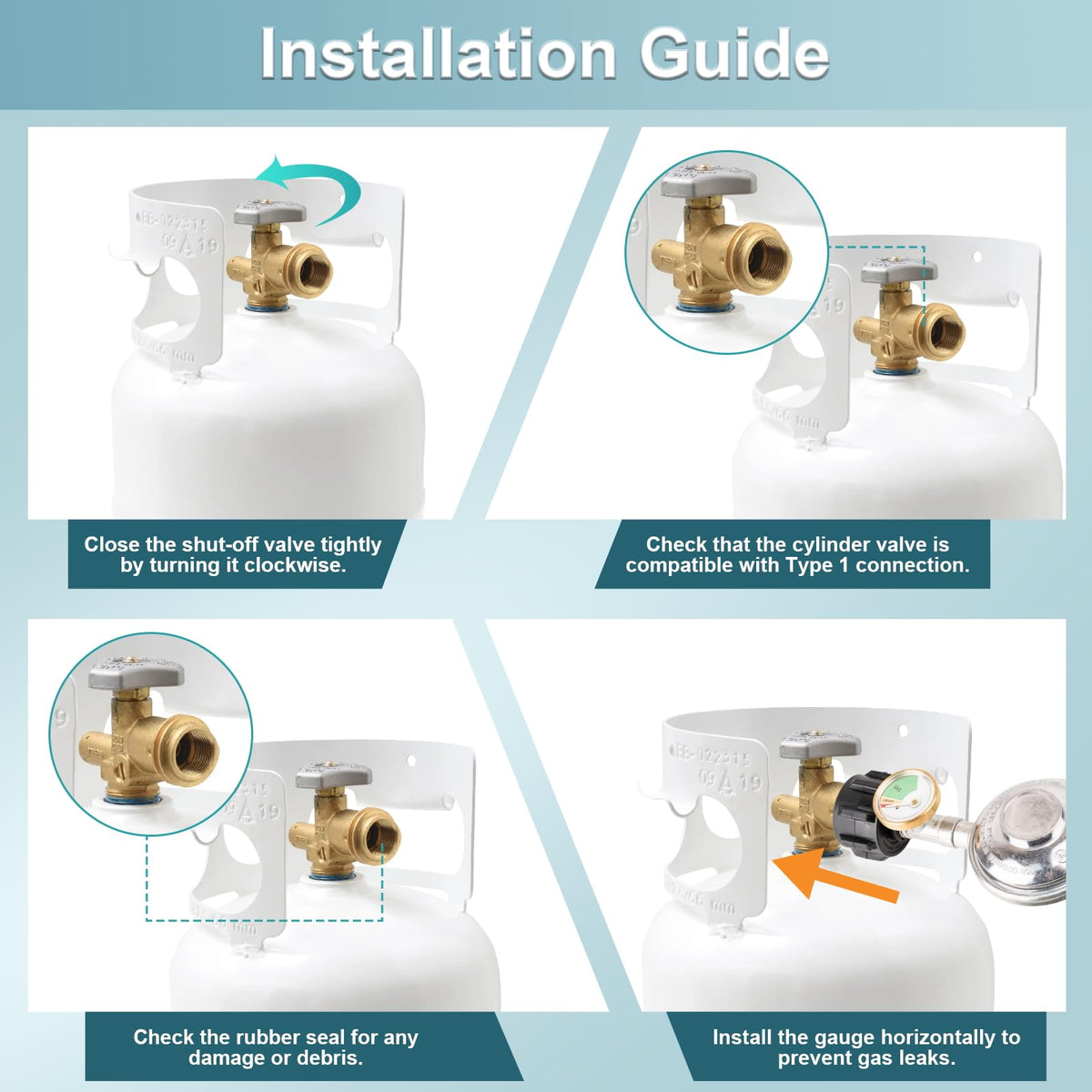 YEYETUO compact regulator suited for low-pressure propane applications outdoors
