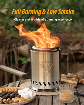 YEFU tabletop fire pit on a patio creating cozy evenings with friends