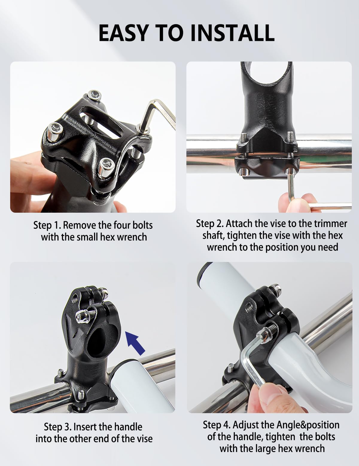 Yehenarn versatile attachment fitting both commercial and residential trimmers