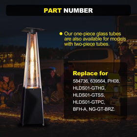 YEHERIT four-sided pyramid flame compatibility image shows seamless fit