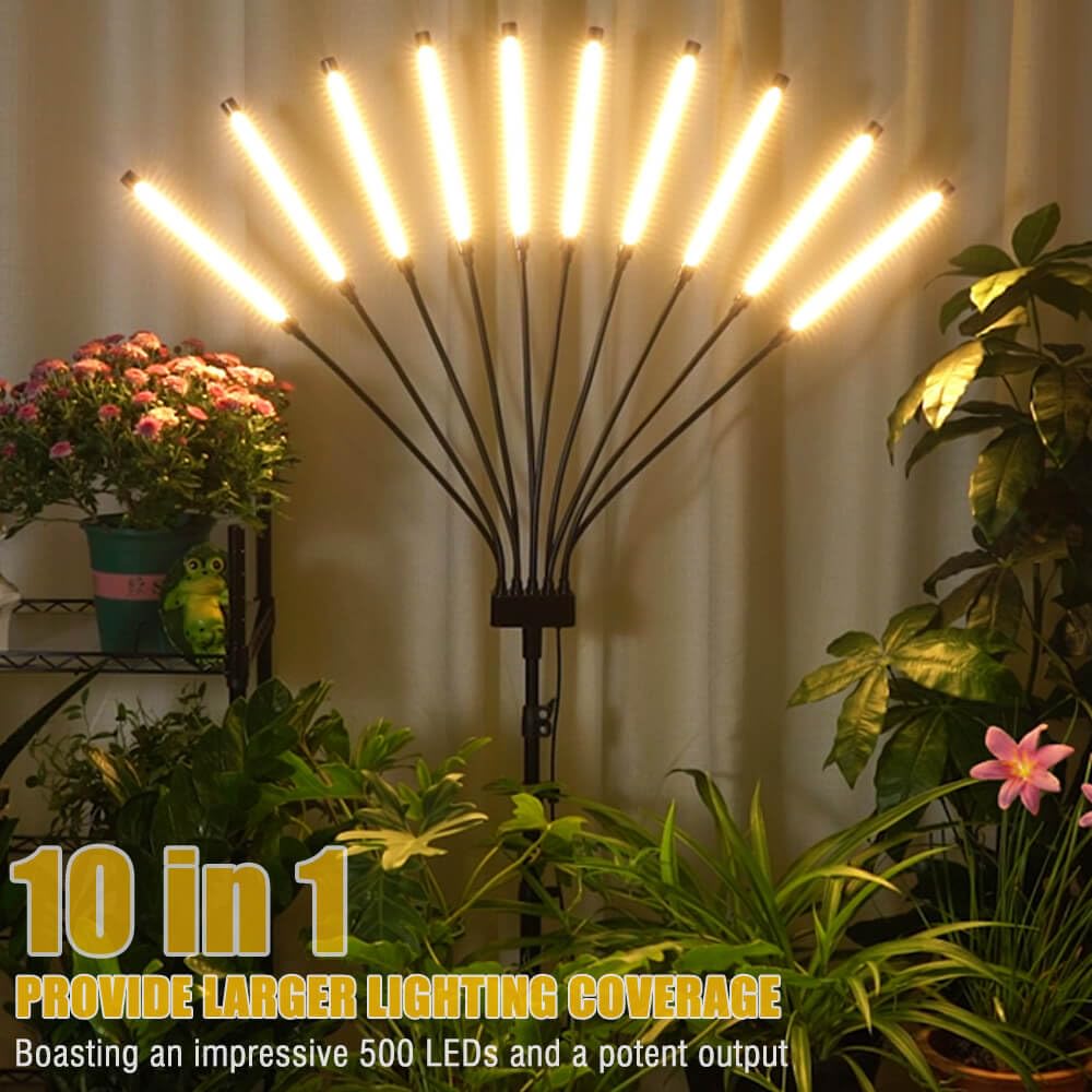 Yehsence 500 LEDs full spectrum delivers sunlike light for robust photosynthesis.