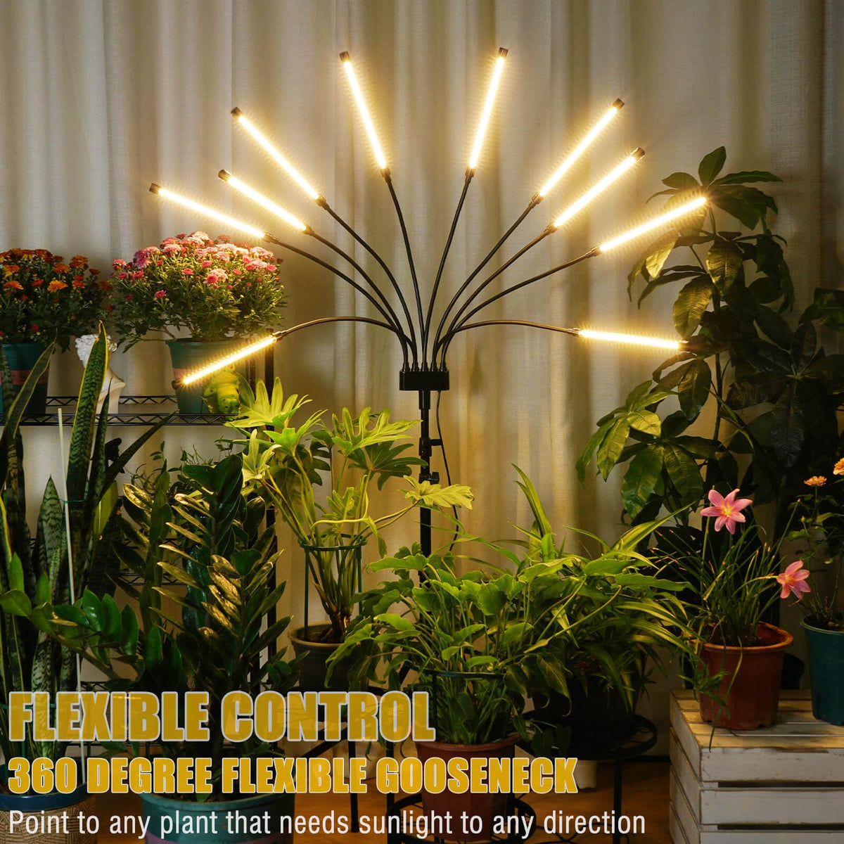 Yehsence auto timer 4/8/12h ensures consistent day-night cycles with minimal fuss.