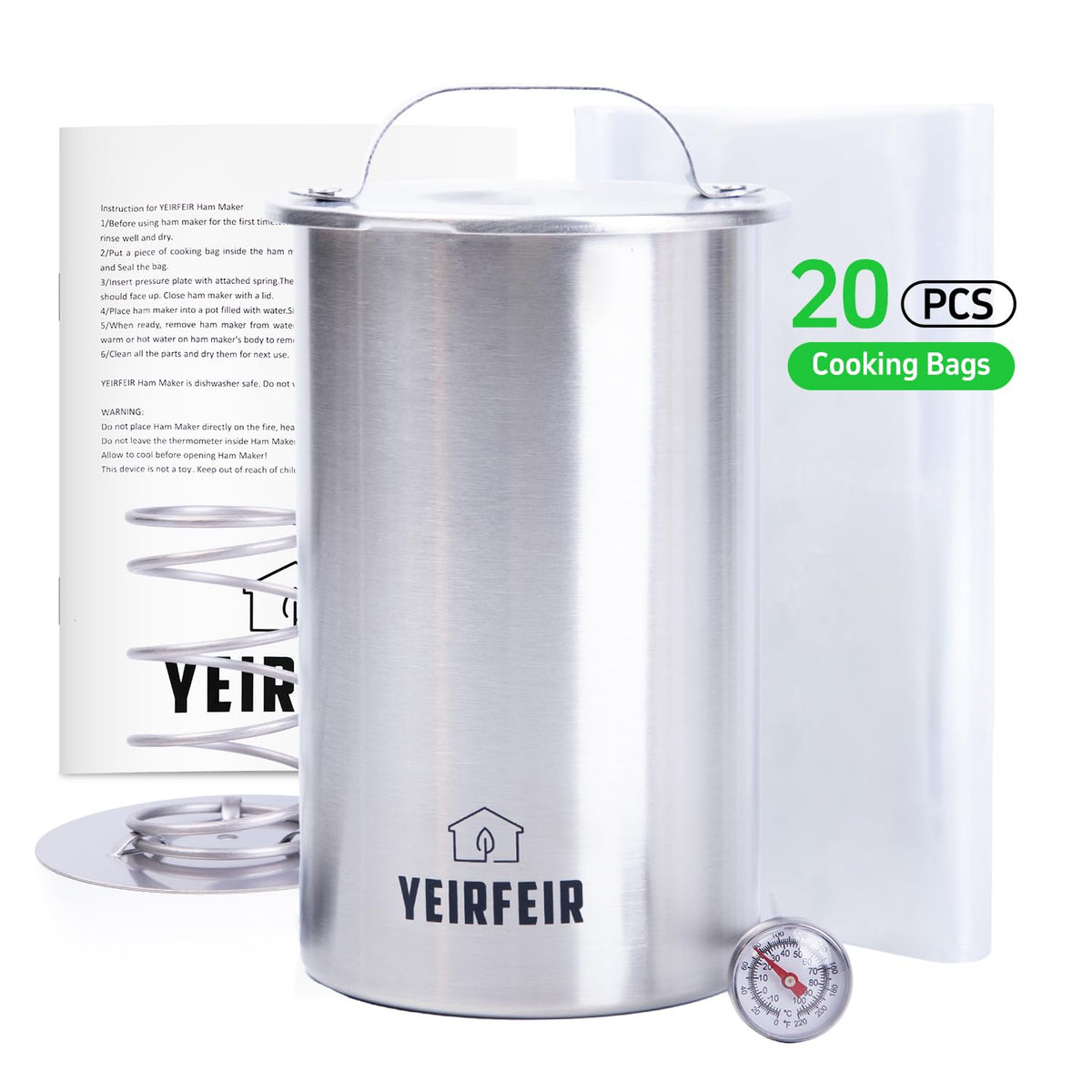YEIRFEIR 304 stainless steel press highlights durability in daily use