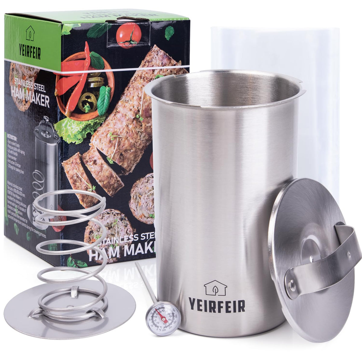 YEIRFEIR meat press close-up for easy deli meat prep