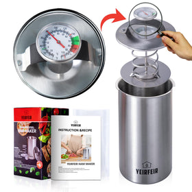 YEIRFEIR ham press stainless steel body – durable, corrosion-resistant construction.