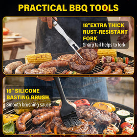 Yekale grill tools hanging hole design for tidy storage