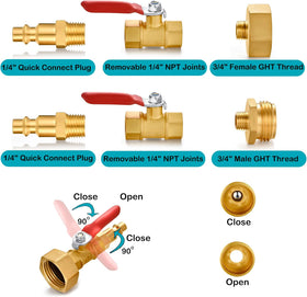 YELUN 3-4 inch garden hose threading for versatile connections.