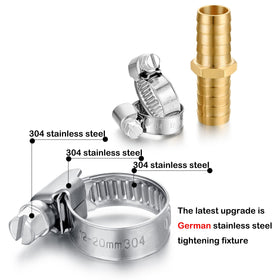 YELUN 5/8-barb hose fittings with clamps improve secure connections