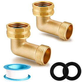YELUN brass hose elbow 90-degree connector for easy installation and strain relief.