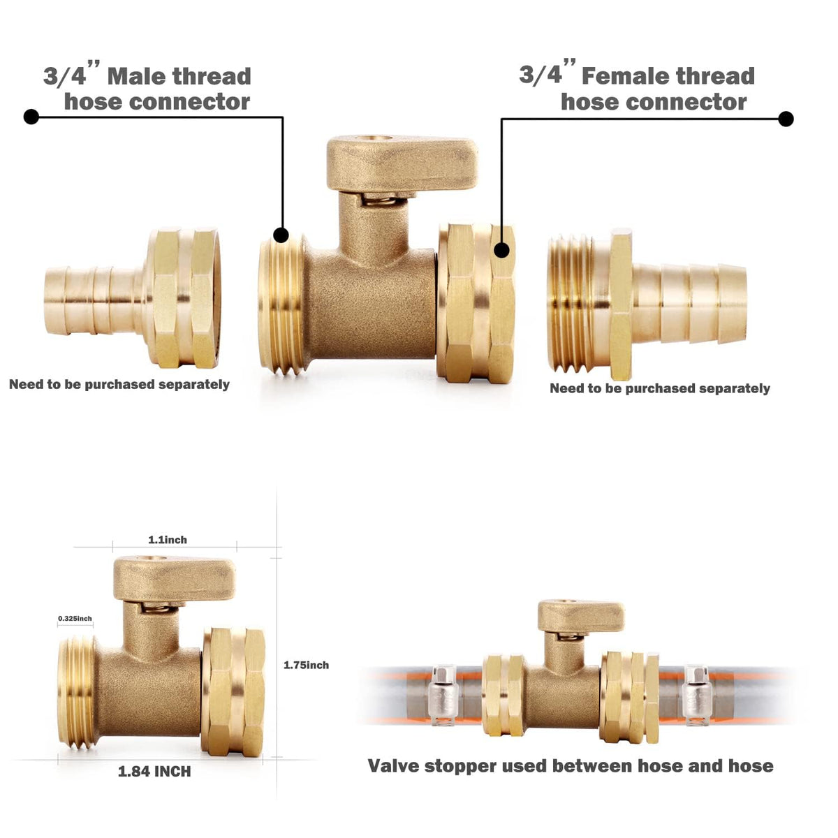 YELUN valve assembly with gaskets, signaling complete kit for leak-free installation.