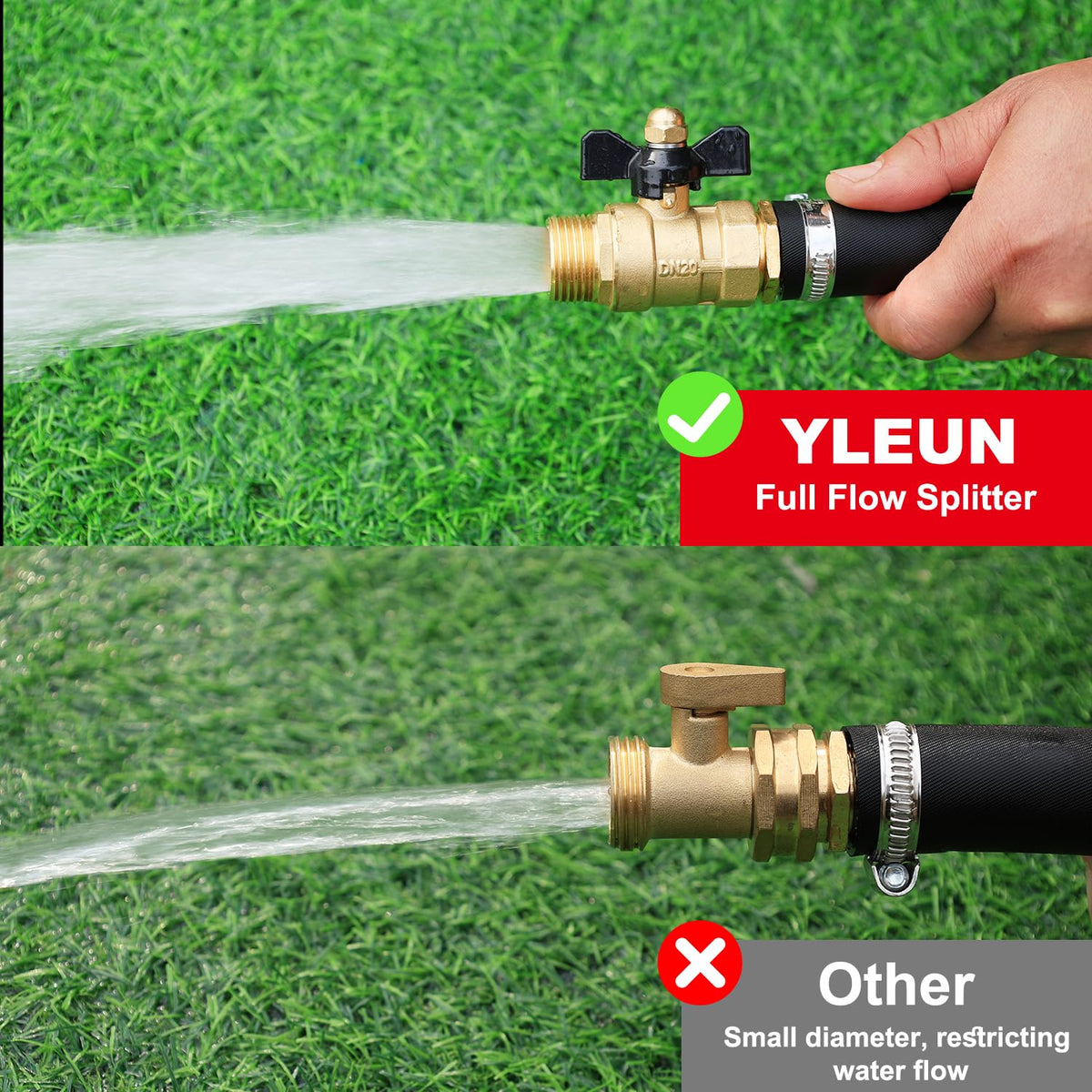 YELUN included washers and sealing tape for quick installation.