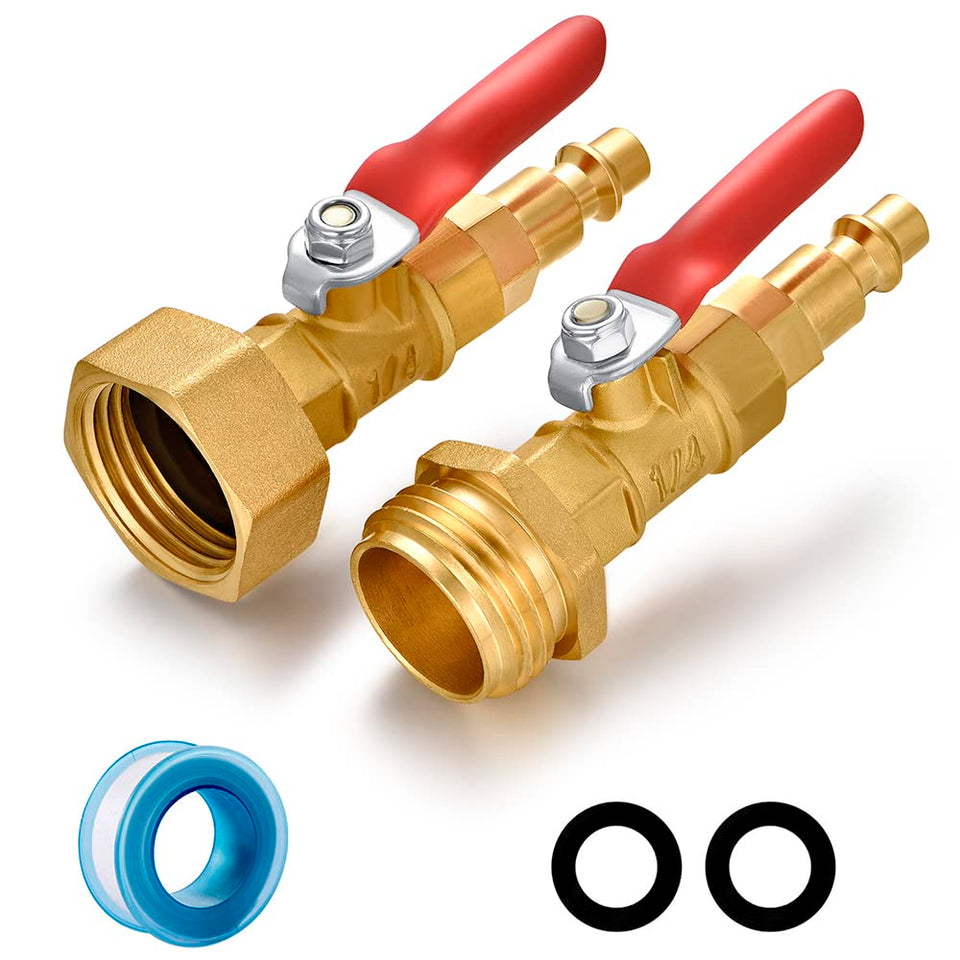 YELUN RV winterize adapter with brass body for durable winterizing.