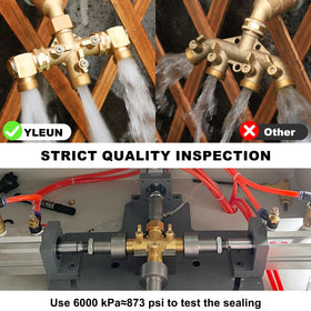 YELUN washers and sealing tape help install securely and prevent leaks