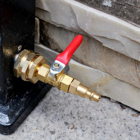 YELUN brass adapter supports winterizing water systems.