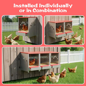 YENAM vented holes promote airflow to keep coop dry and cool.