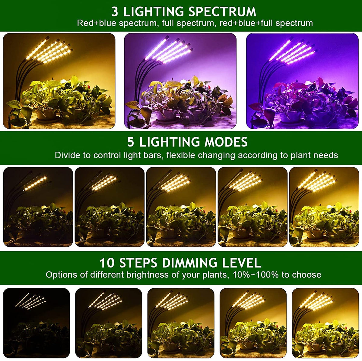 Yentbokj grow lights easy assembly in minutes