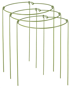 YEOAUM 3-pack plant stakes provide sturdy support for potted plants.