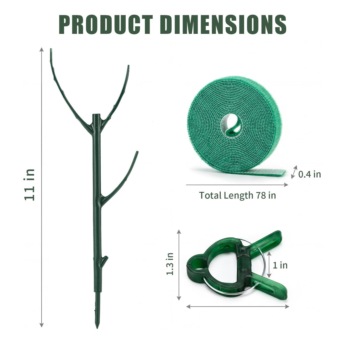 Yeomant branch-like aesthetic plant support blends with potted plants