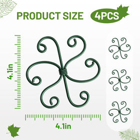 Yeomant green iron plant stakes with rust-resistant coating for longevity