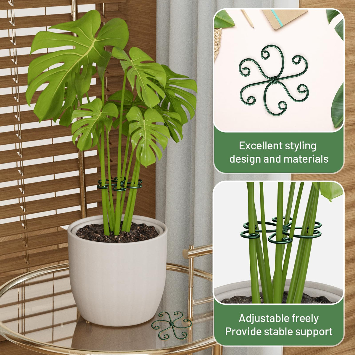 Yeomant indoor plant support kit is easy to install