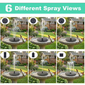 Yeomi Solar Fountain starts automatically when sunlight is sufficient.