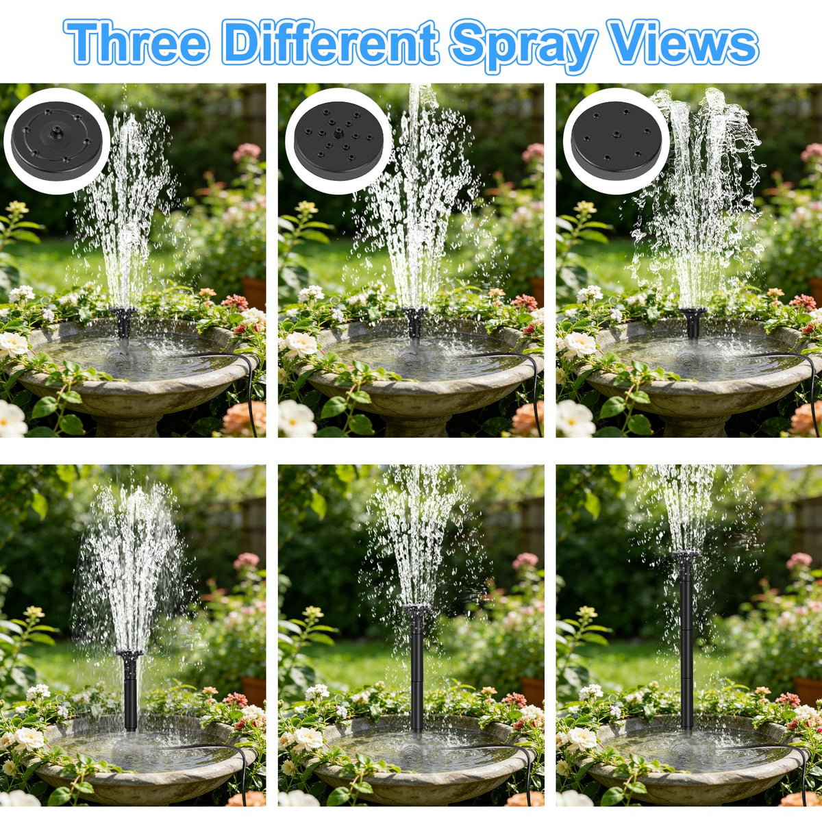 Yeomi 1.5ft tubing enables flexible fountain placement.