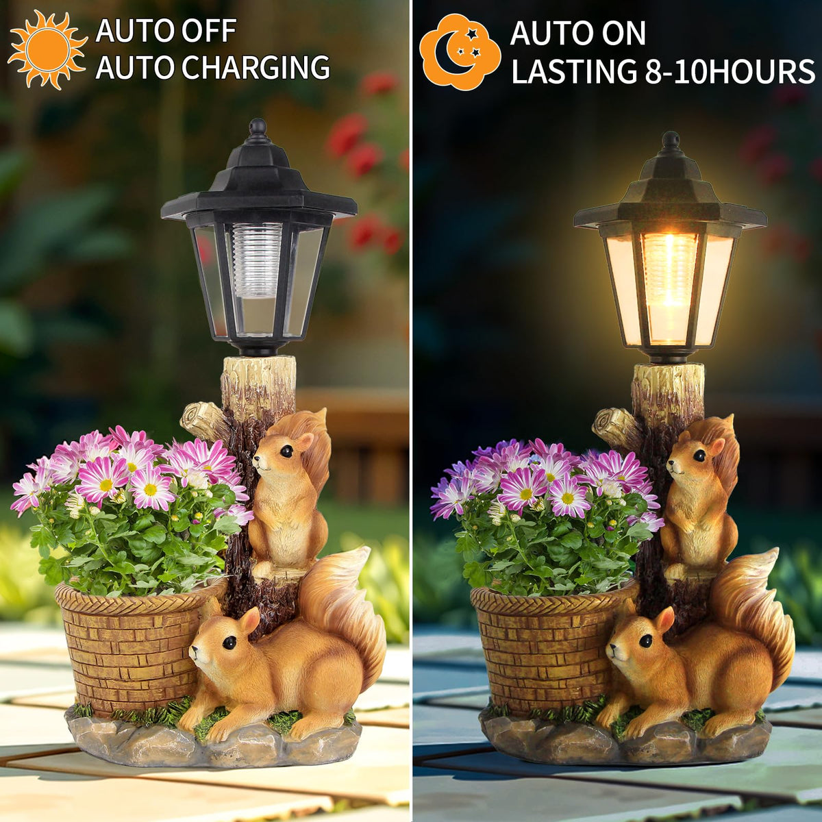 YEPOTUE resin stone garden statue designed for durable outdoor display.