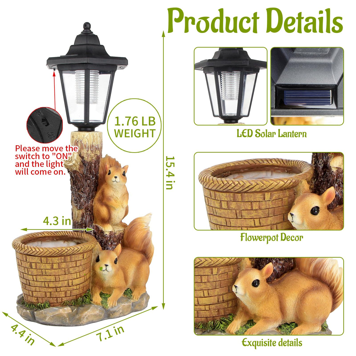 YEPOTUE solar lantern lights pathways with eco-friendly glow.