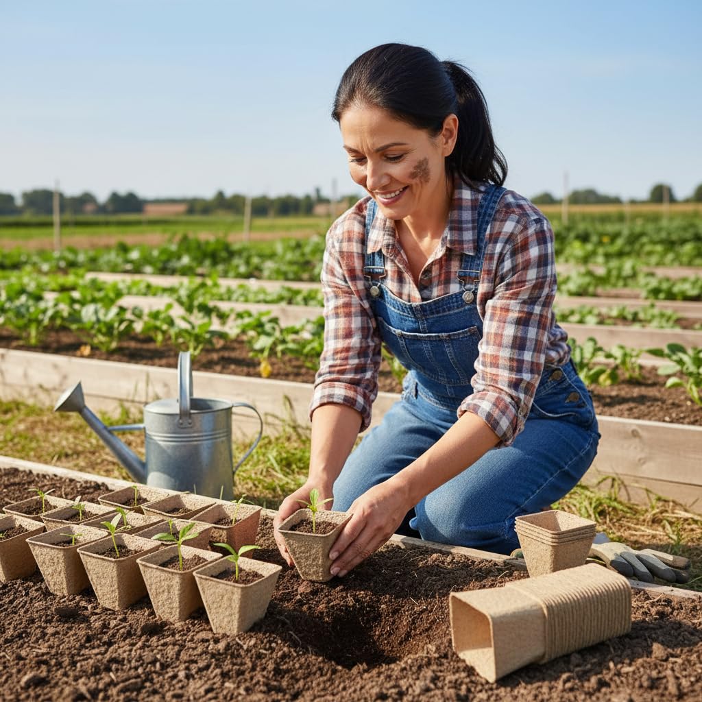 YESIACE 126-pack pots enable efficient starter garden setups.