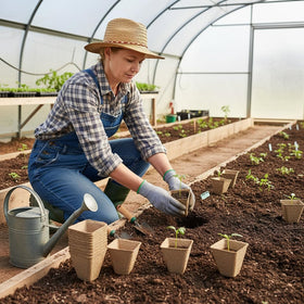 YESIACE air-permeable seed-starting pots promote healthier roots.