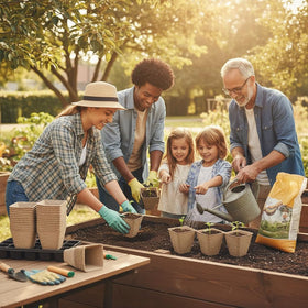 YESIACE eco-friendly nursery pots suit herbs and vegetables.
