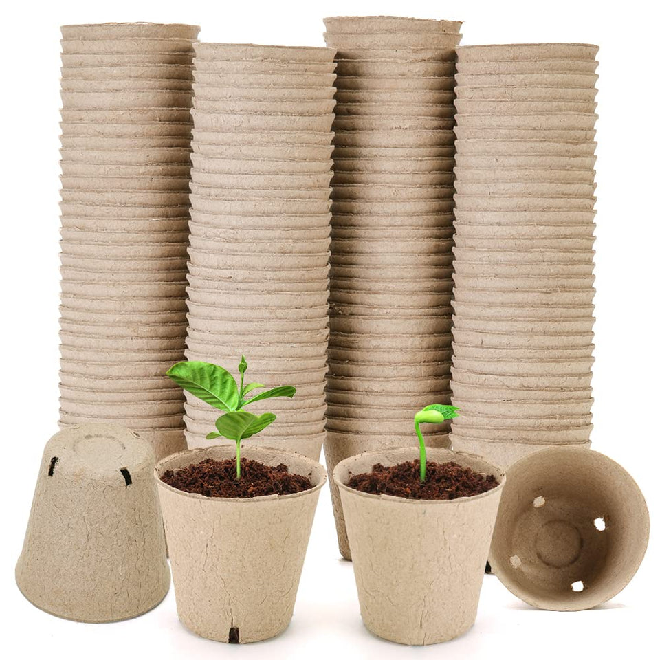 YESIACE peat pot 3.15-inch seed starter promotes safe transplant-free germination.