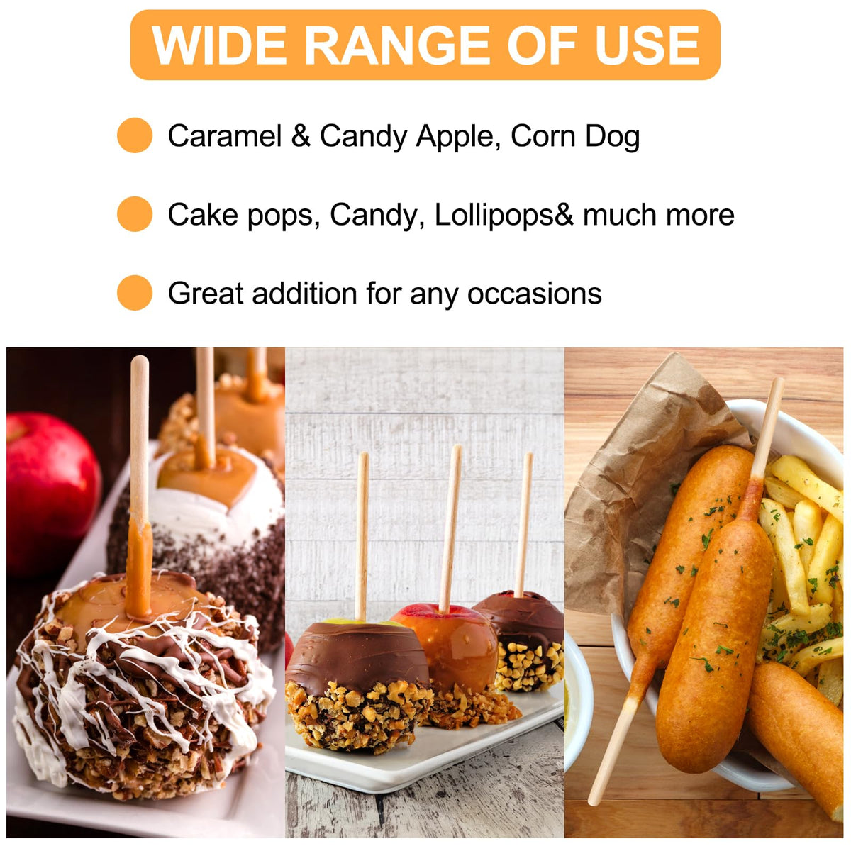 Yesland lollipop stick designed for candy and dessert displays