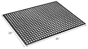 Yesland mat featuring drainage holes for efficient water removal and clean floors.
