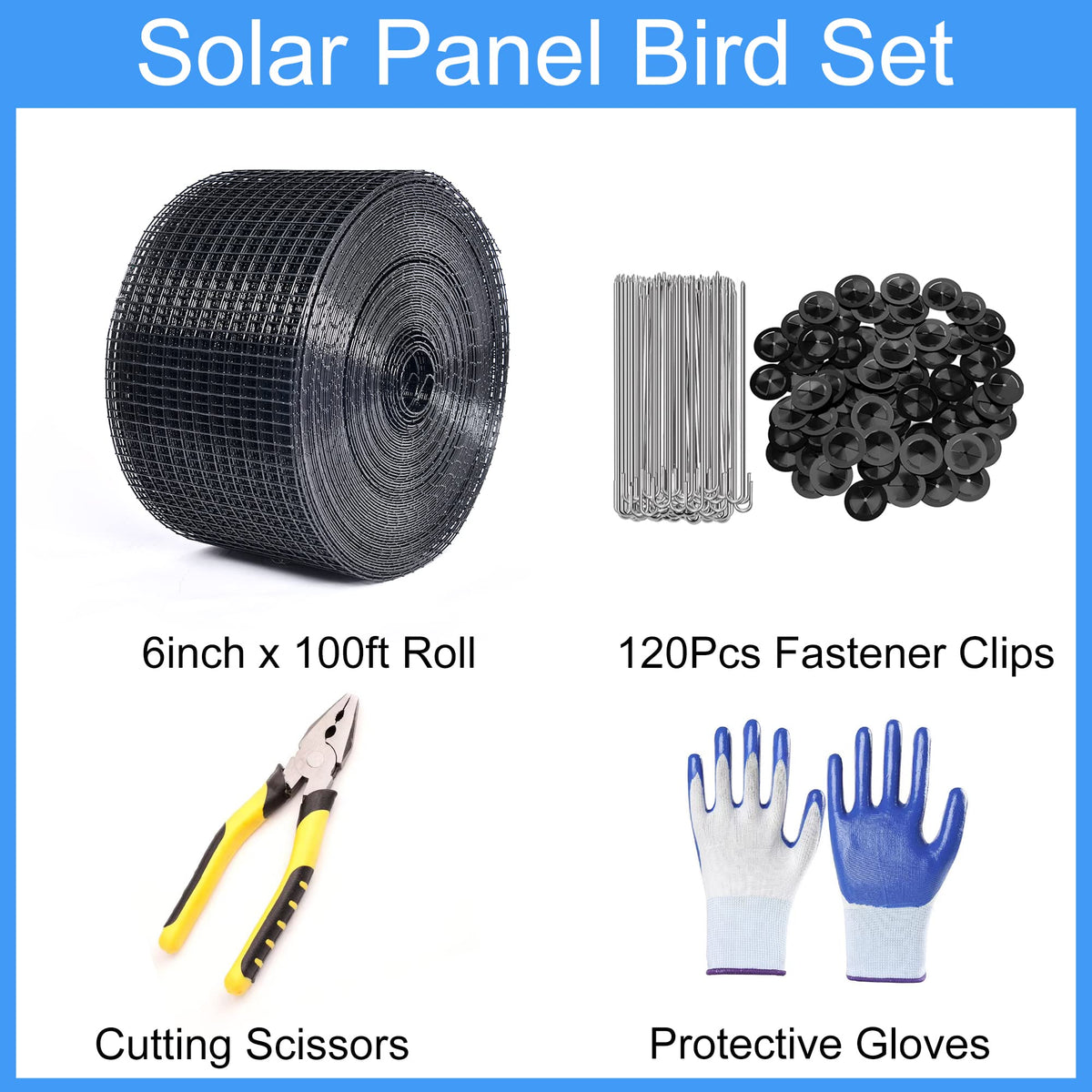 YESON 120 fastener clips for secure solar panel installation