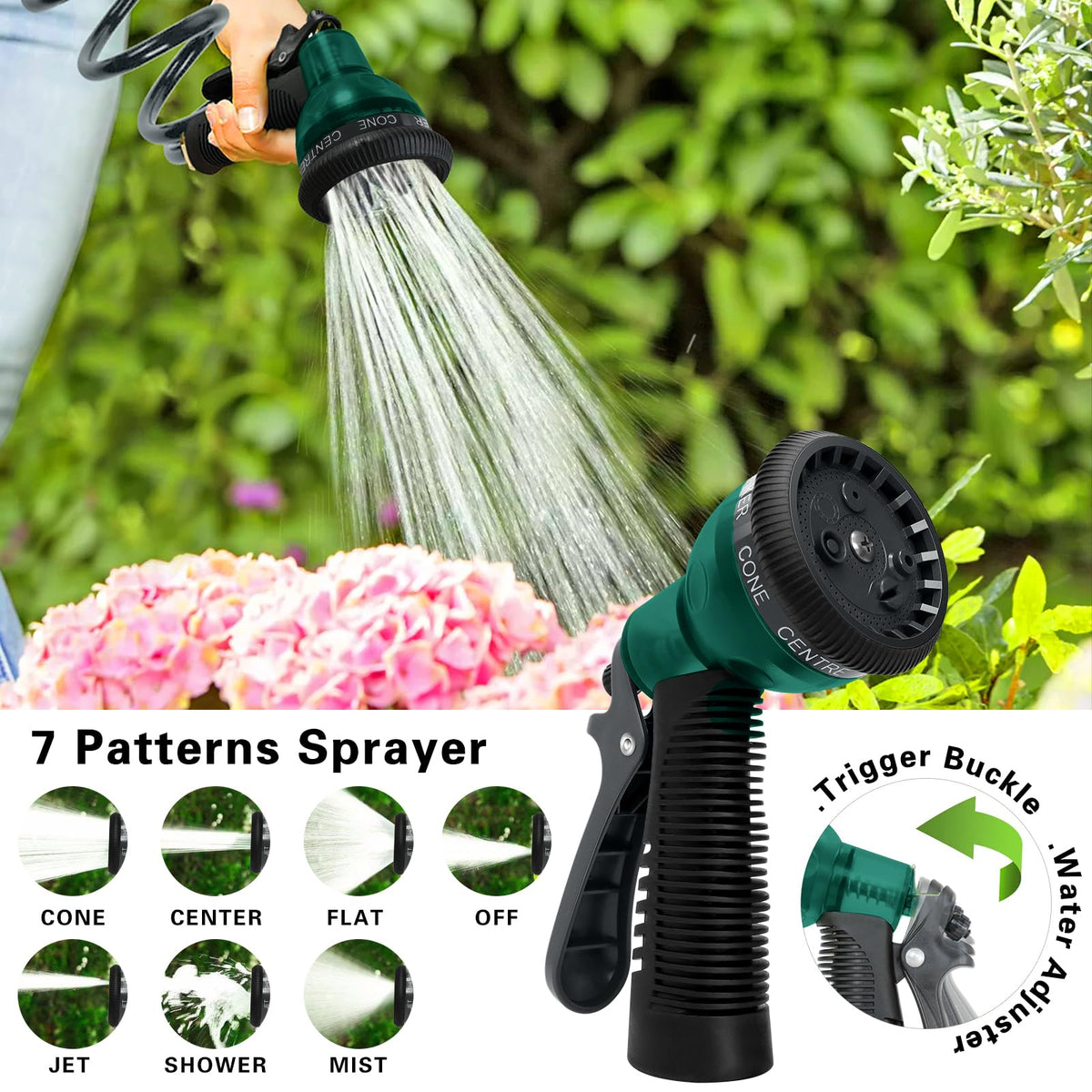 YESTAR coil hose durable polymer coating resists leaks for long-lasting outdoor use.