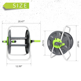YESTAR durable plastic hose reel is lightweight and simple to store.