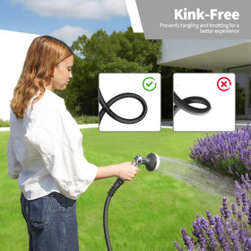 YESTAR anti-kink design minimizes twists during watering tasks.