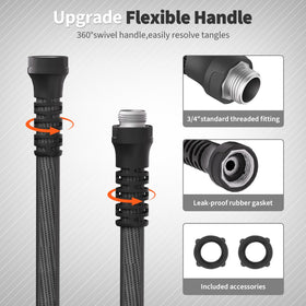 YESTAR triple-layer garden hose design for burst resistance and durability.
