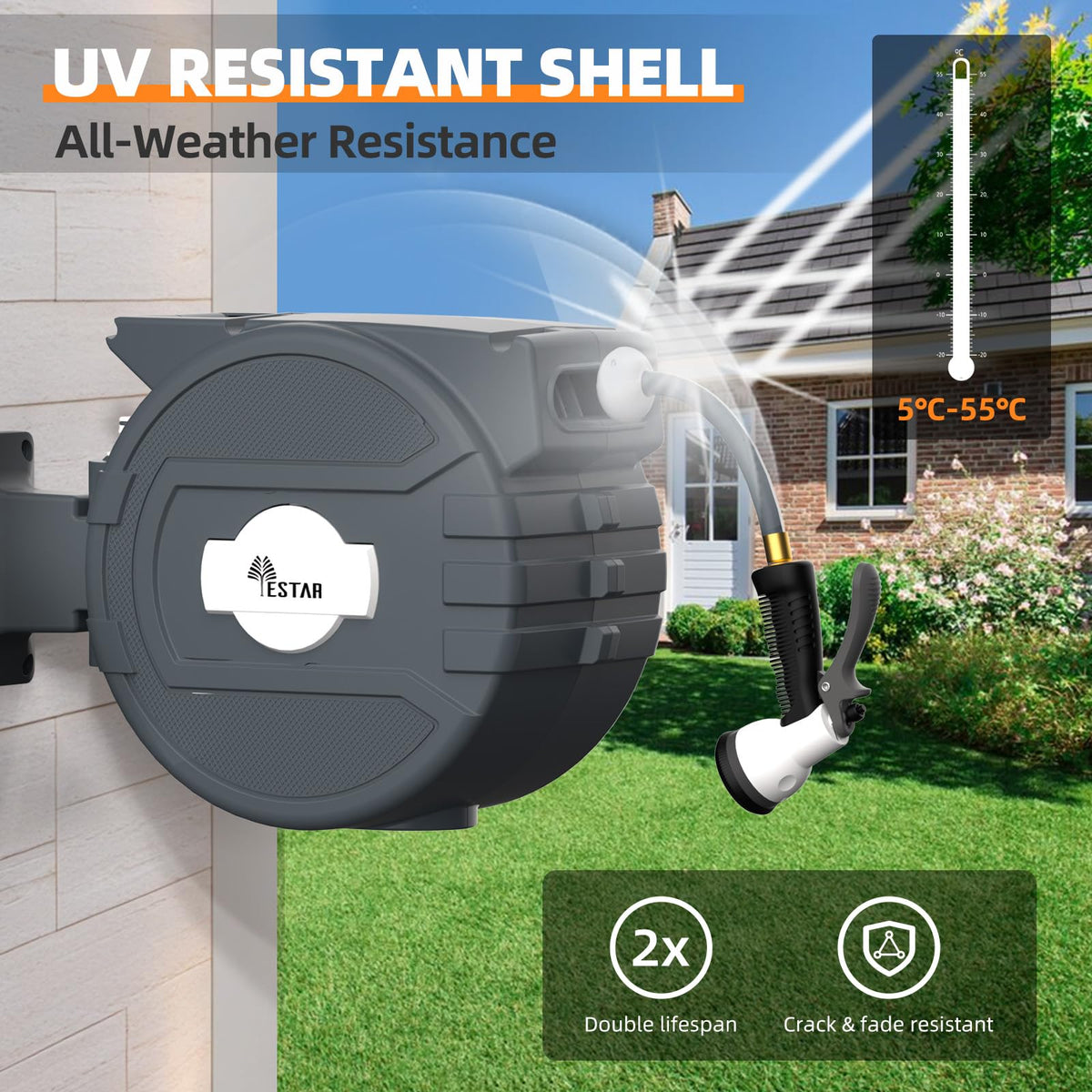 YESTAR slow-retraction mechanism demonstrates smooth, controlled rewind after use.