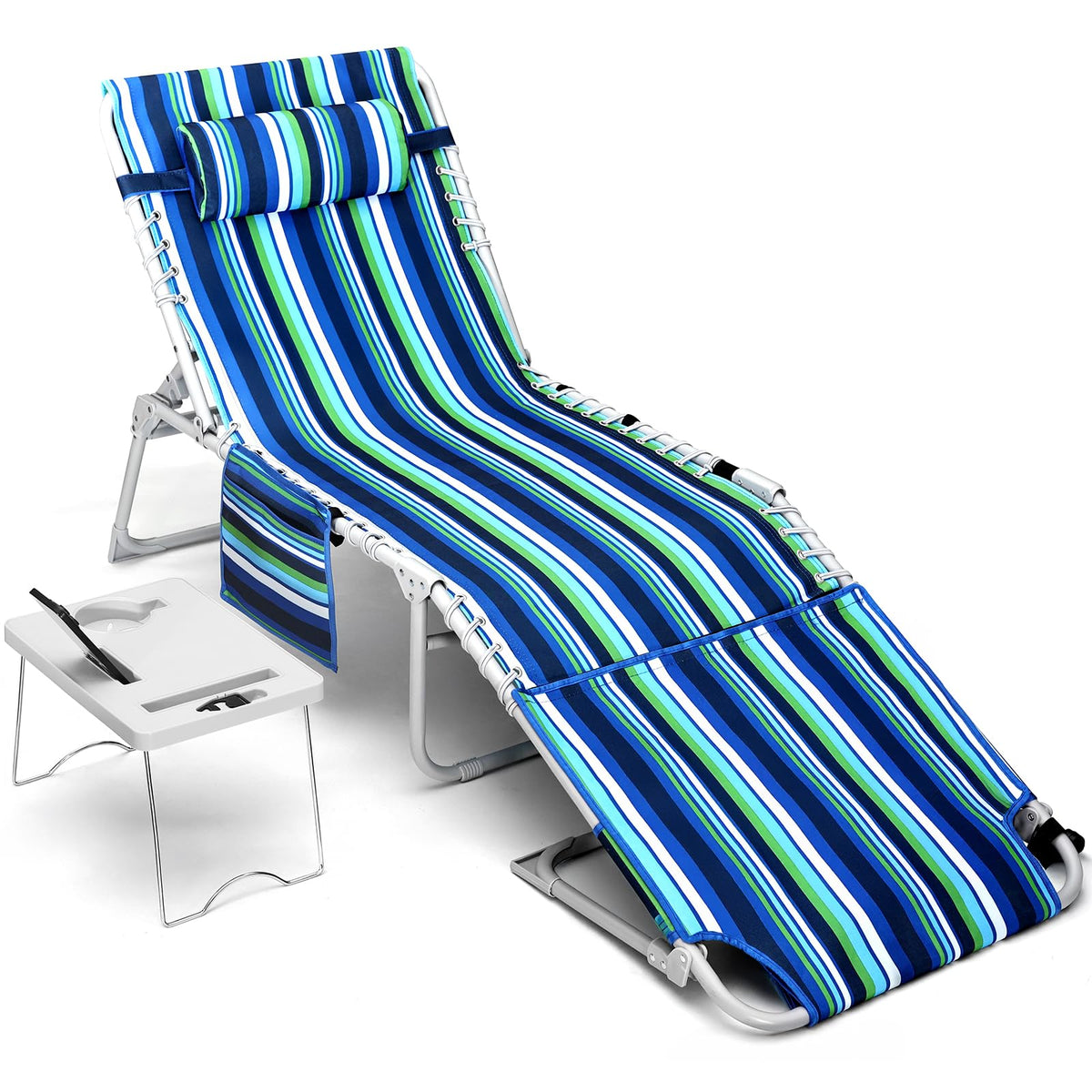Yestomo 3-in-1 beach chair with face hole for comfortable sunbathing