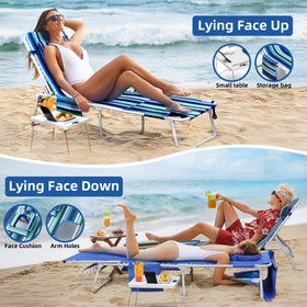 Yestomo lie-flat length of 75 inches for full-length lounging